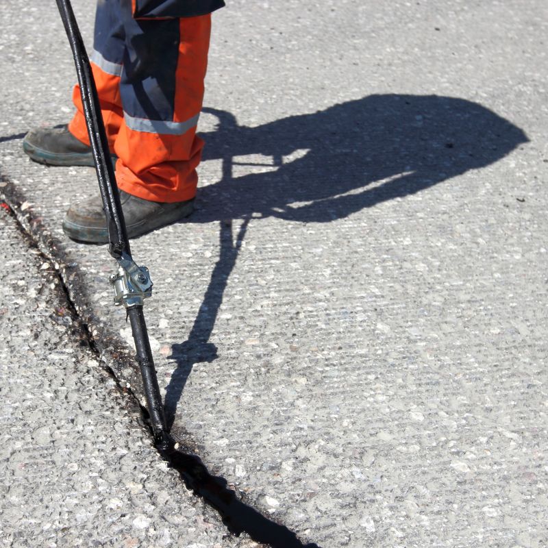 Cracked Asphalt Repair