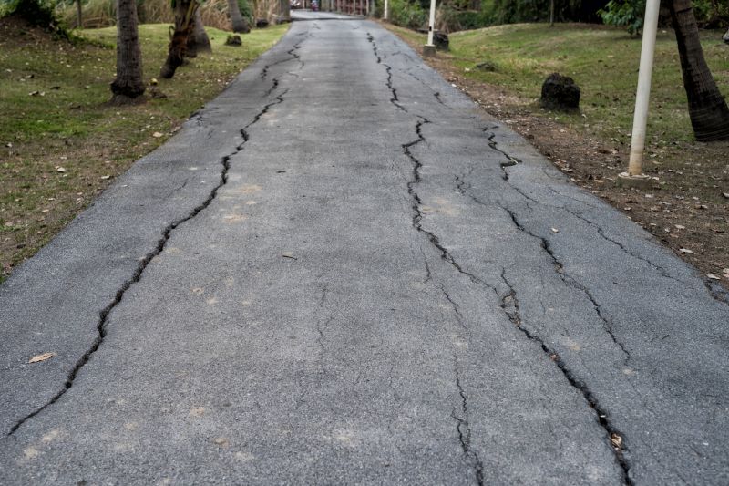 Cracked Asphalt Repair